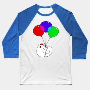 Black Balloon Pug Baseball T-Shirt